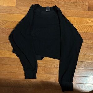 Women's Black Crew Neck Sweater